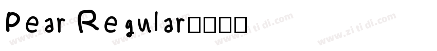 Pear Regular字体转换